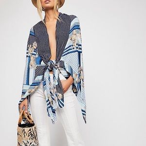 Free people morning glory printed kimono